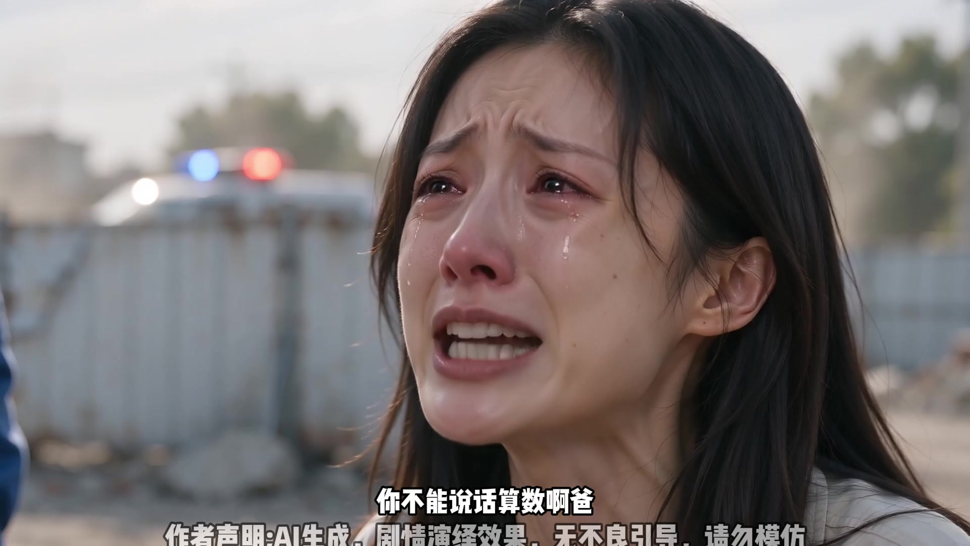 爸爸被困钢筋架下 儿子哭喊撑住 说好今晚给我过生日#感人#工地#正能量短剧
