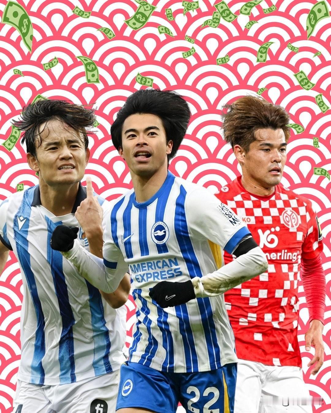 日本十大最具价值球员排名！1、三笘薰（布莱顿🏴󠁧󠁢󠁥󠁮󠁧󠁿）—