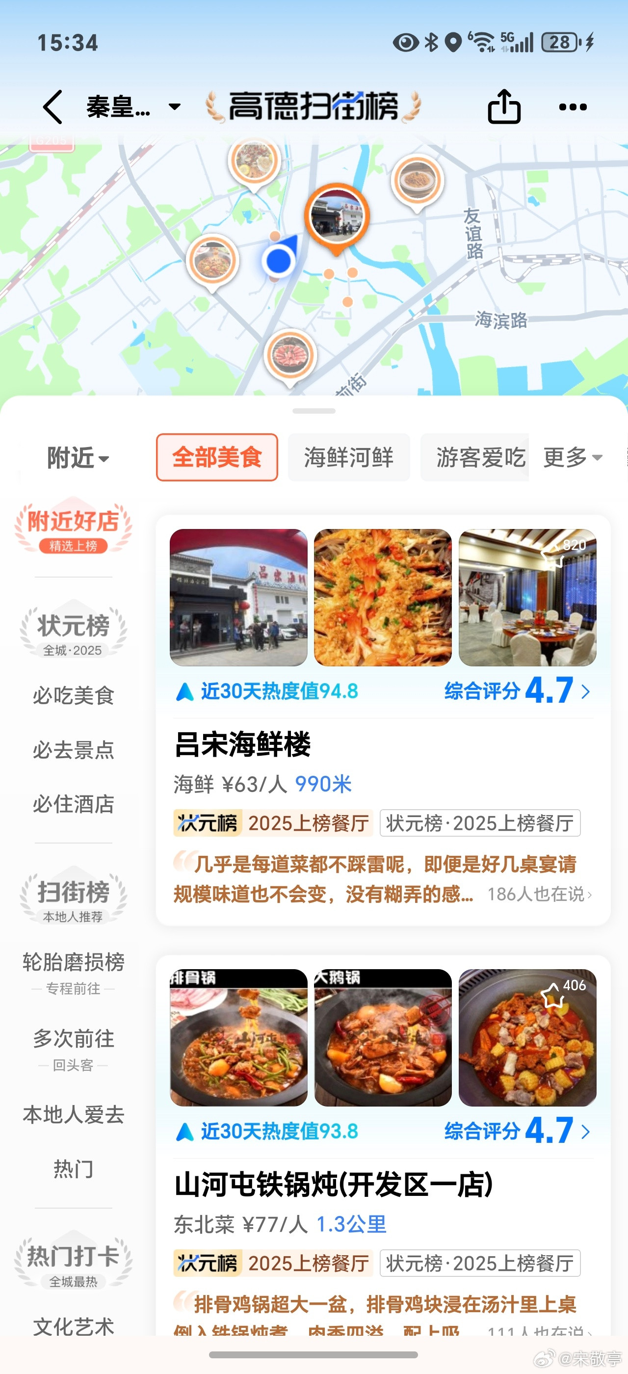 高德扫街榜美食摄影大赛跟着没事榜扫街，这锅筋头巴脑确实不错，色香味俱全，有喜欢