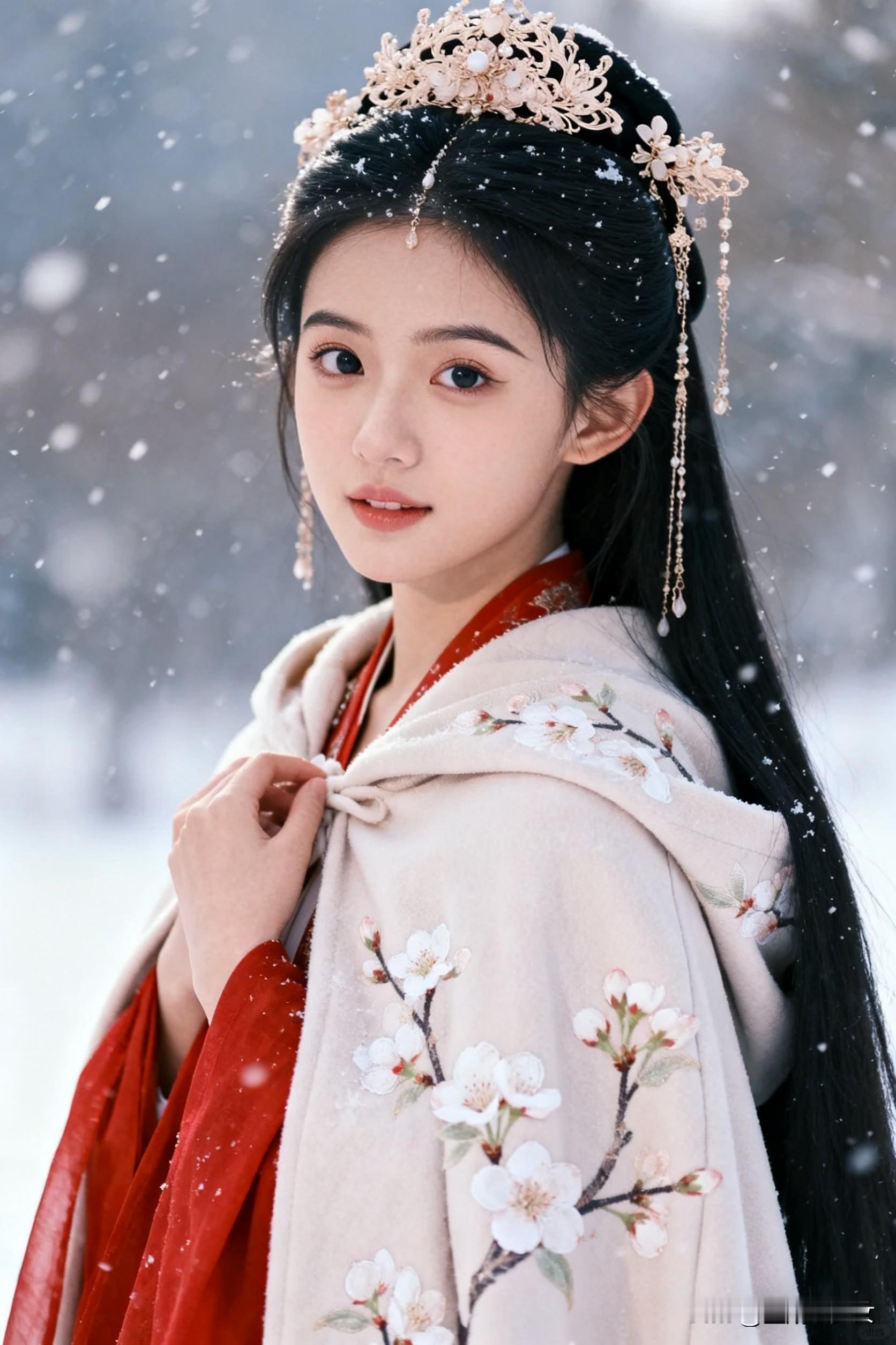 古装美女，美丽动人。