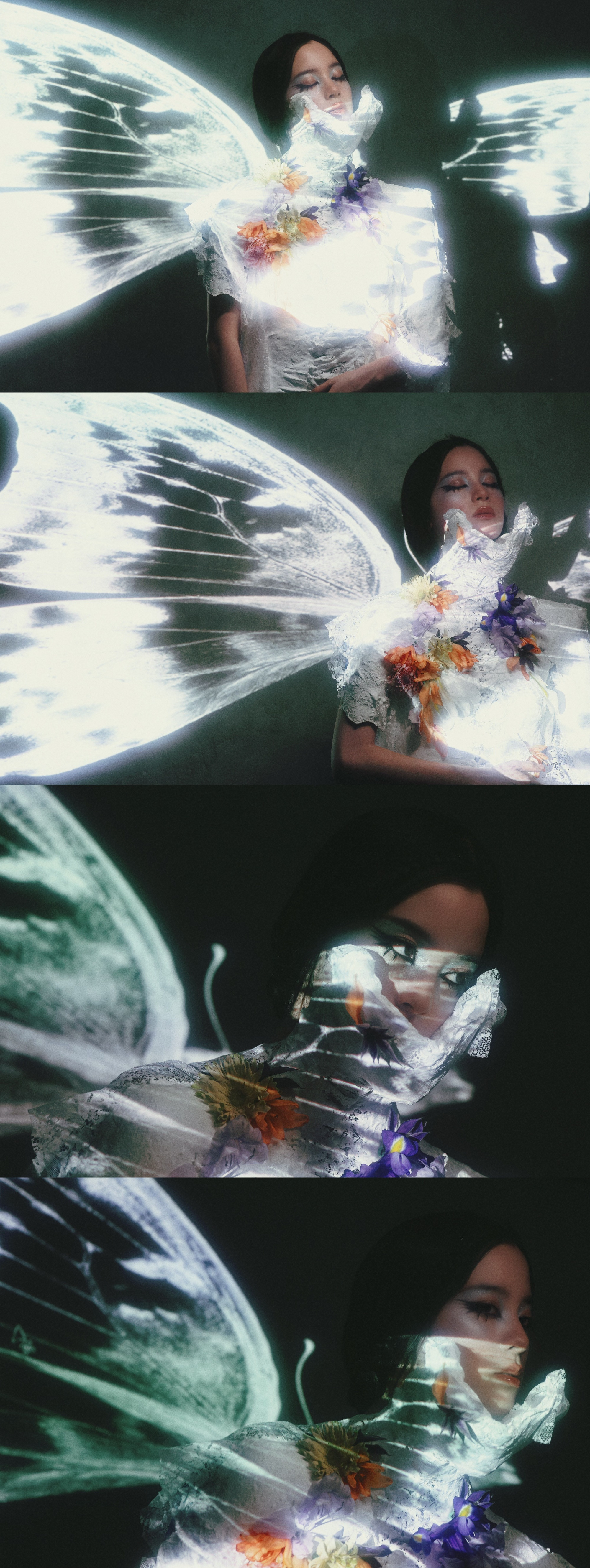 欧阳娜娜好大胆的尝试欧阳娜娜VOGUE油画少女从琴房到摄影棚的完美进化！贴头皮