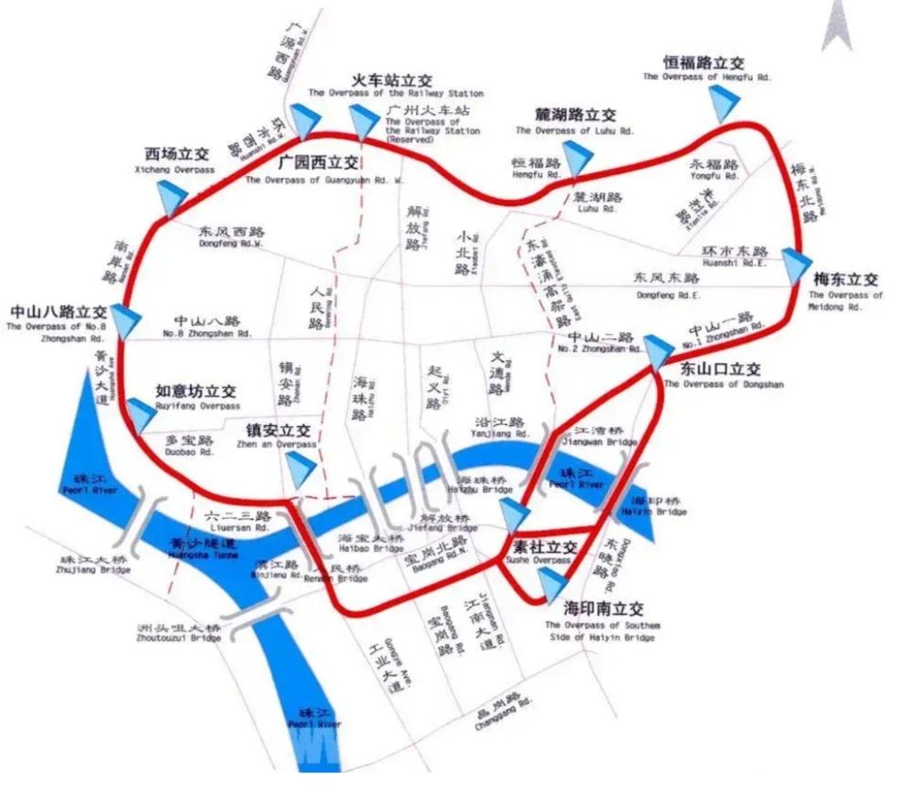 广州内环路作为城市交通的重要设施，其作用具有双重性，既有缓解交通压力的贡献，也存