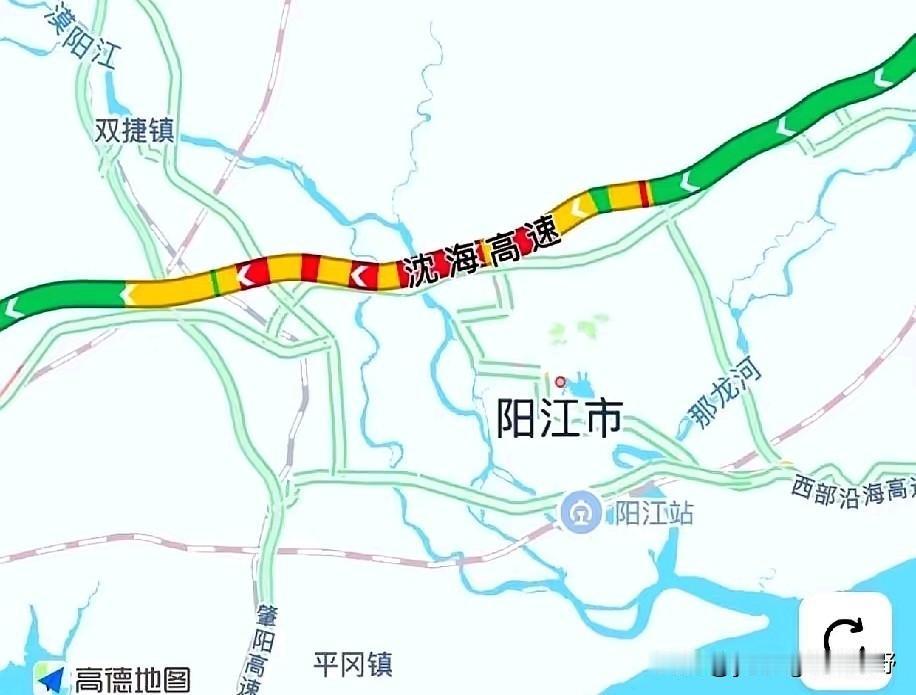 相信不少粤西茂名，湛江的朋友都会有这种感觉。从广州往粤西方向行驶沈海高速，阳江这