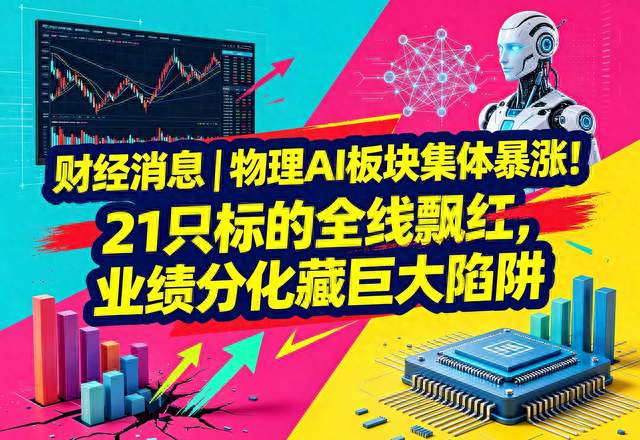 物理AI板块集体暴涨! 21只标的全线飘红, 业绩分化藏巨大陷阱