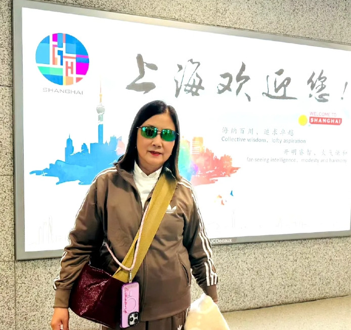 汪明荃五一来上海参加活动