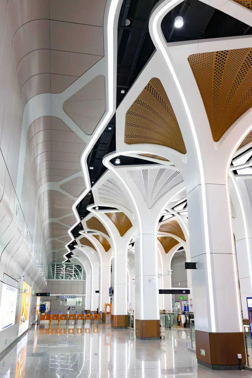 这是深圳新开通的两个地铁站，太漂亮太科幻太有特点了！