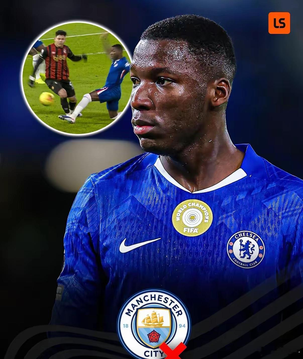 真是离了个大谱！切尔西花1.2亿买了个祖宗中场大闸凯塞多在对阵伯恩茅斯比赛的第四