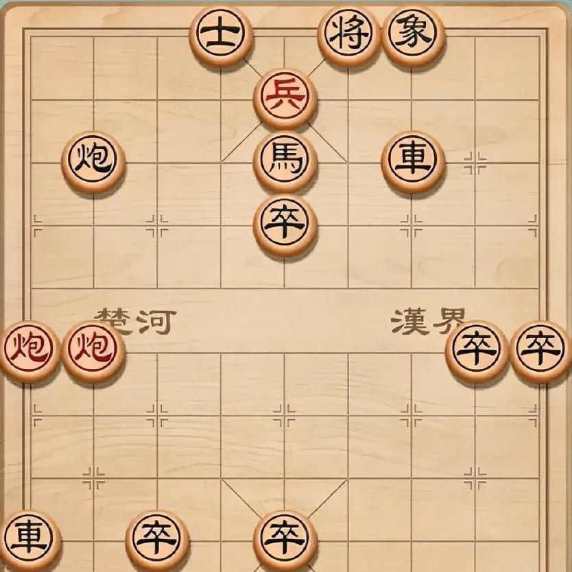 何惧黑棋千变万化，红棋也可一招拿下。而这一招，就是象棋对弈中常见的借车使炮。棋