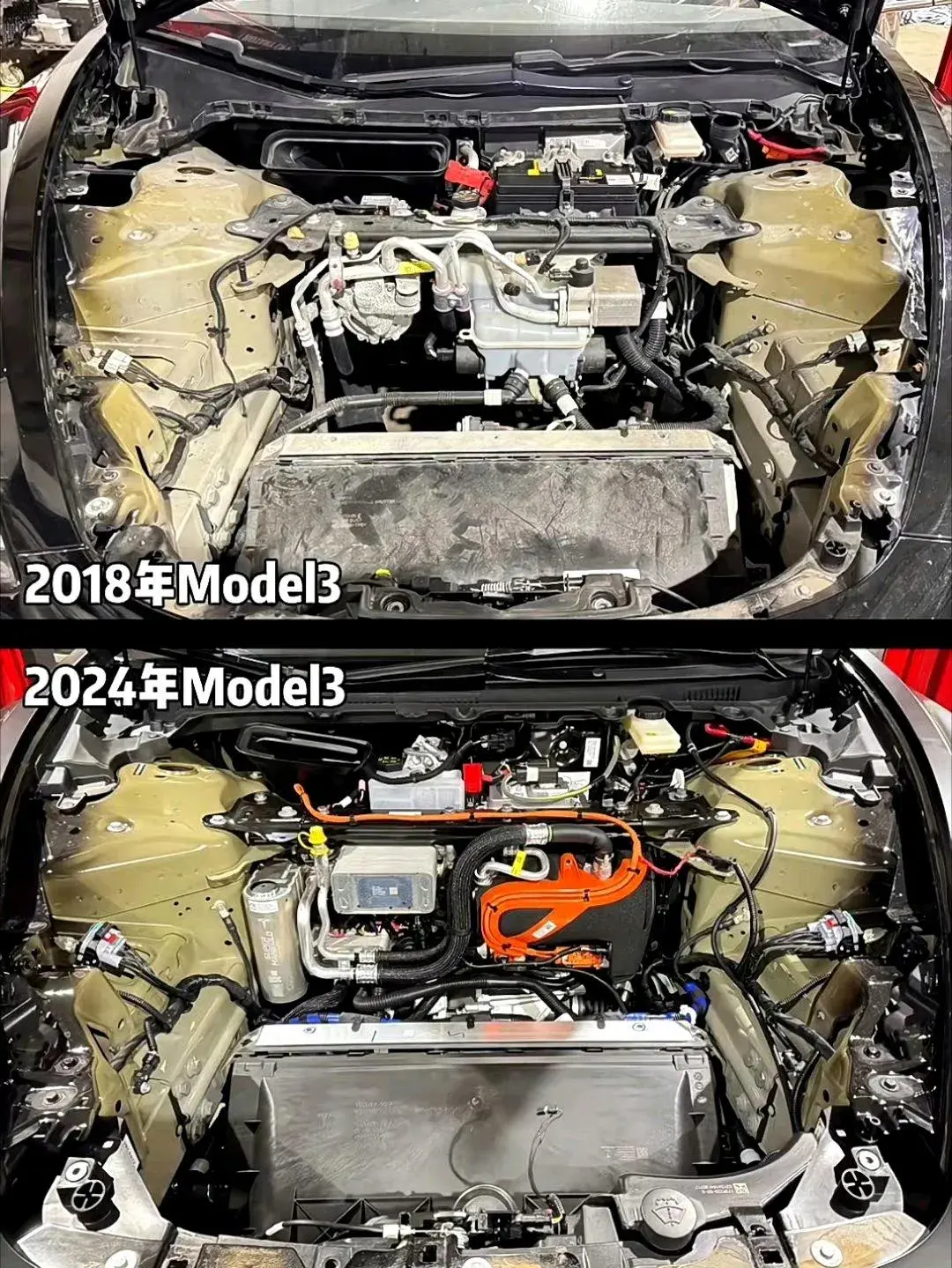 网友：6年了，特斯拉Model3的变化。