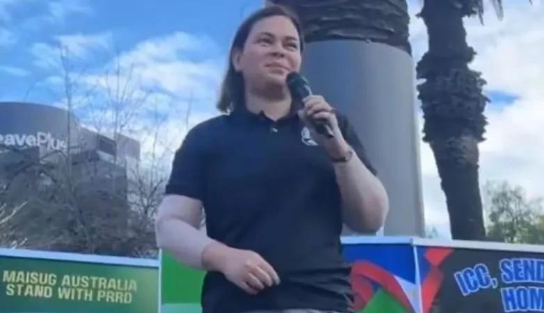 副总统莎拉近日已到了墨尔本并当众演讲，严厉批评马科斯的亲美政策。责问马科斯美国是