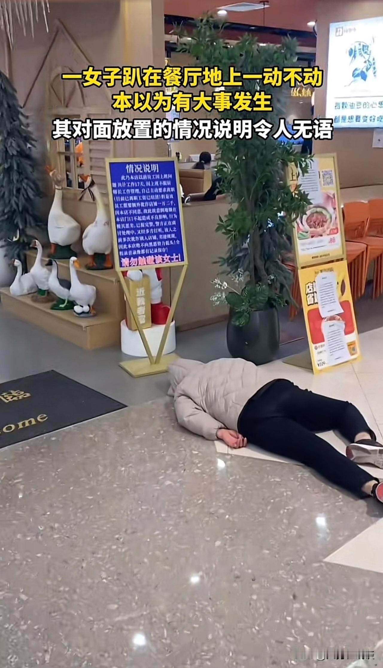 请勿触碰该女士！！！此乃本店以前员工上班问题，共计工作17天，因上班不服厨师长