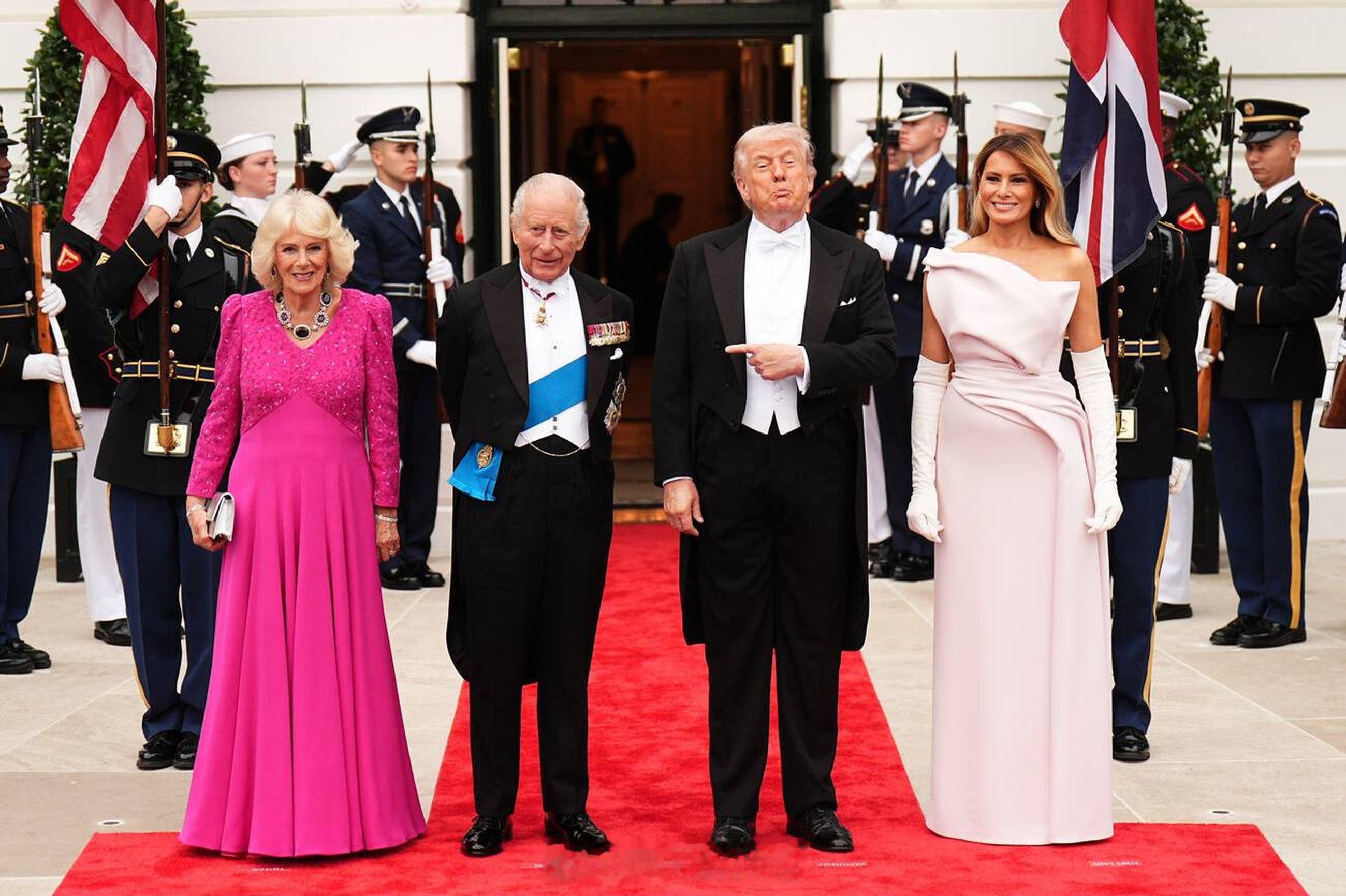 英国王室2026年4月28日，查尔斯三世和卡米拉王后在白宫参加国宴🇺🇸