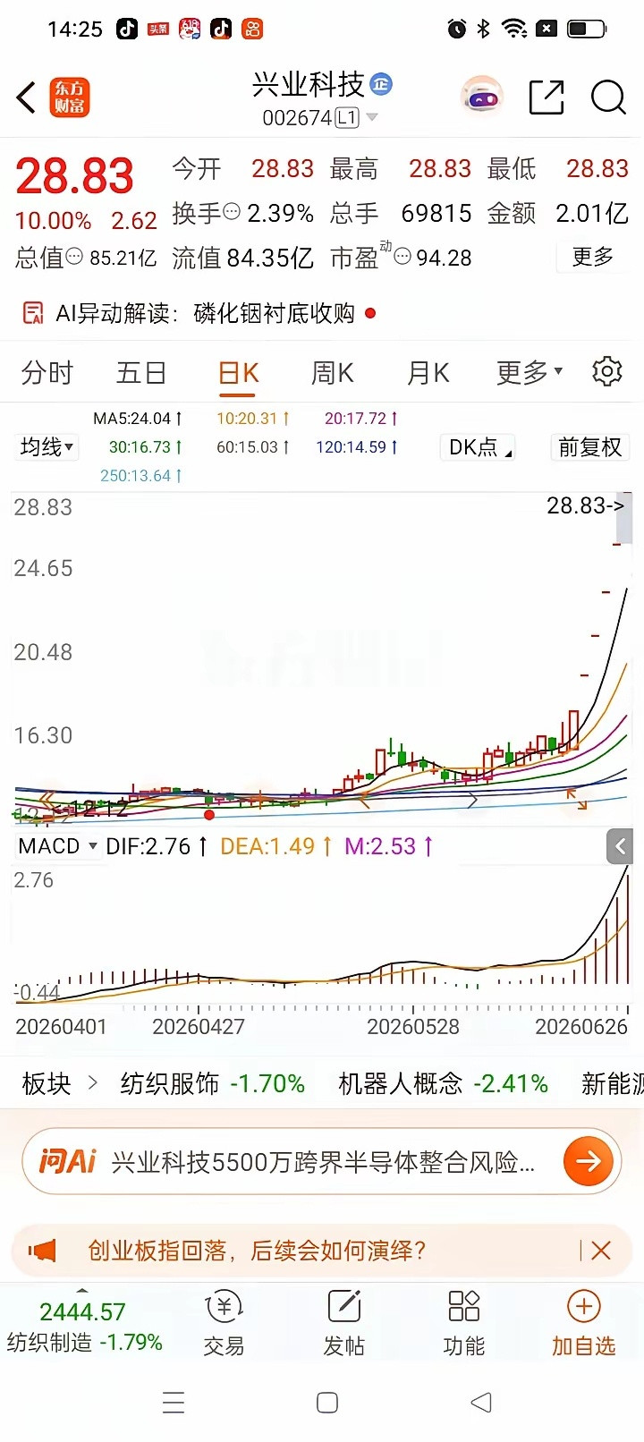 一位美女股民在股吧里高兴得手舞足蹈，压抑不住满心激动！炒股十多年，她从来没遇上过