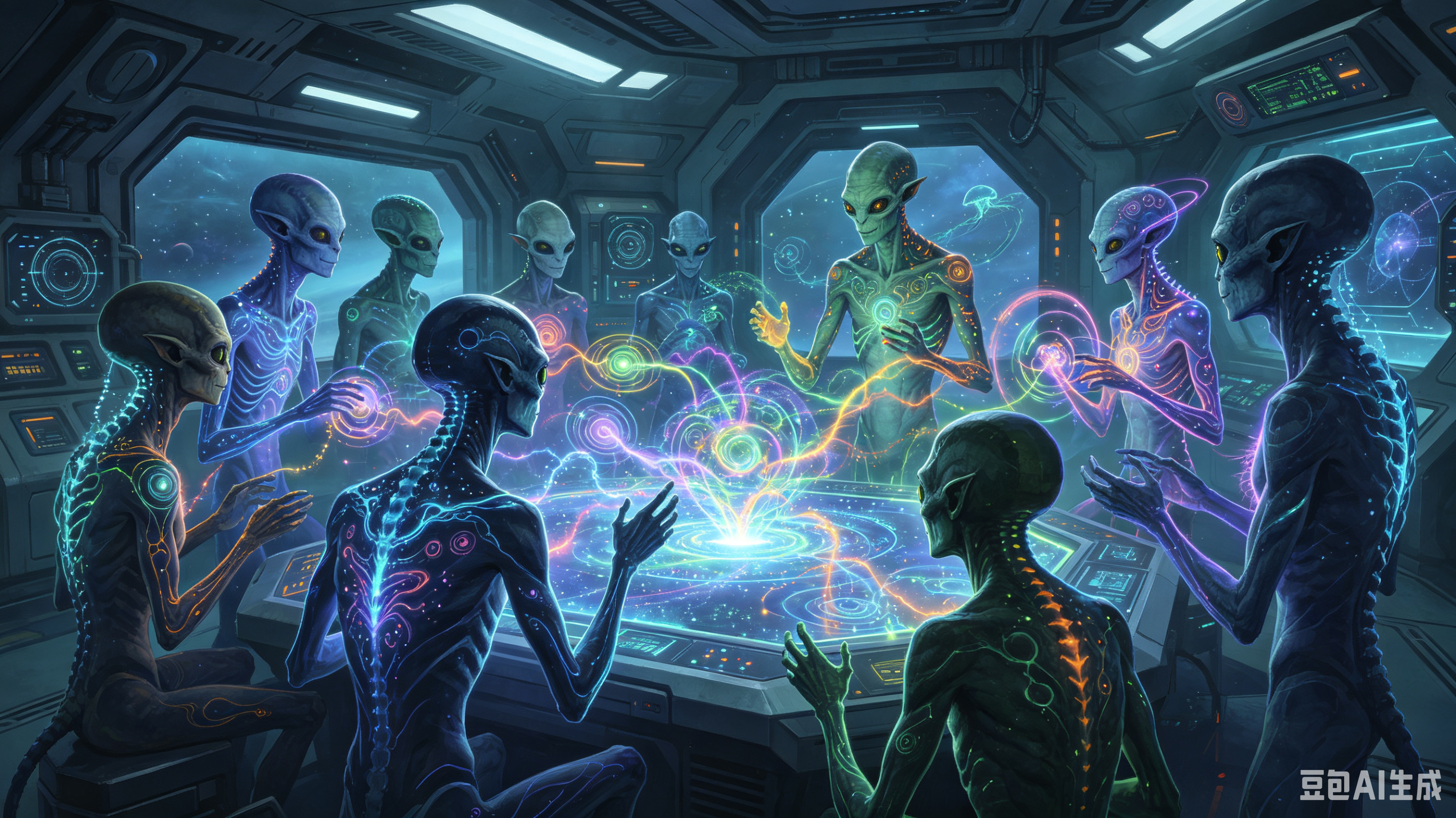 外星人的交流，未必同于人类人类习惯以自身视角揣测外星文明，默认外星人会用语言对话、面部表情沟通，可放