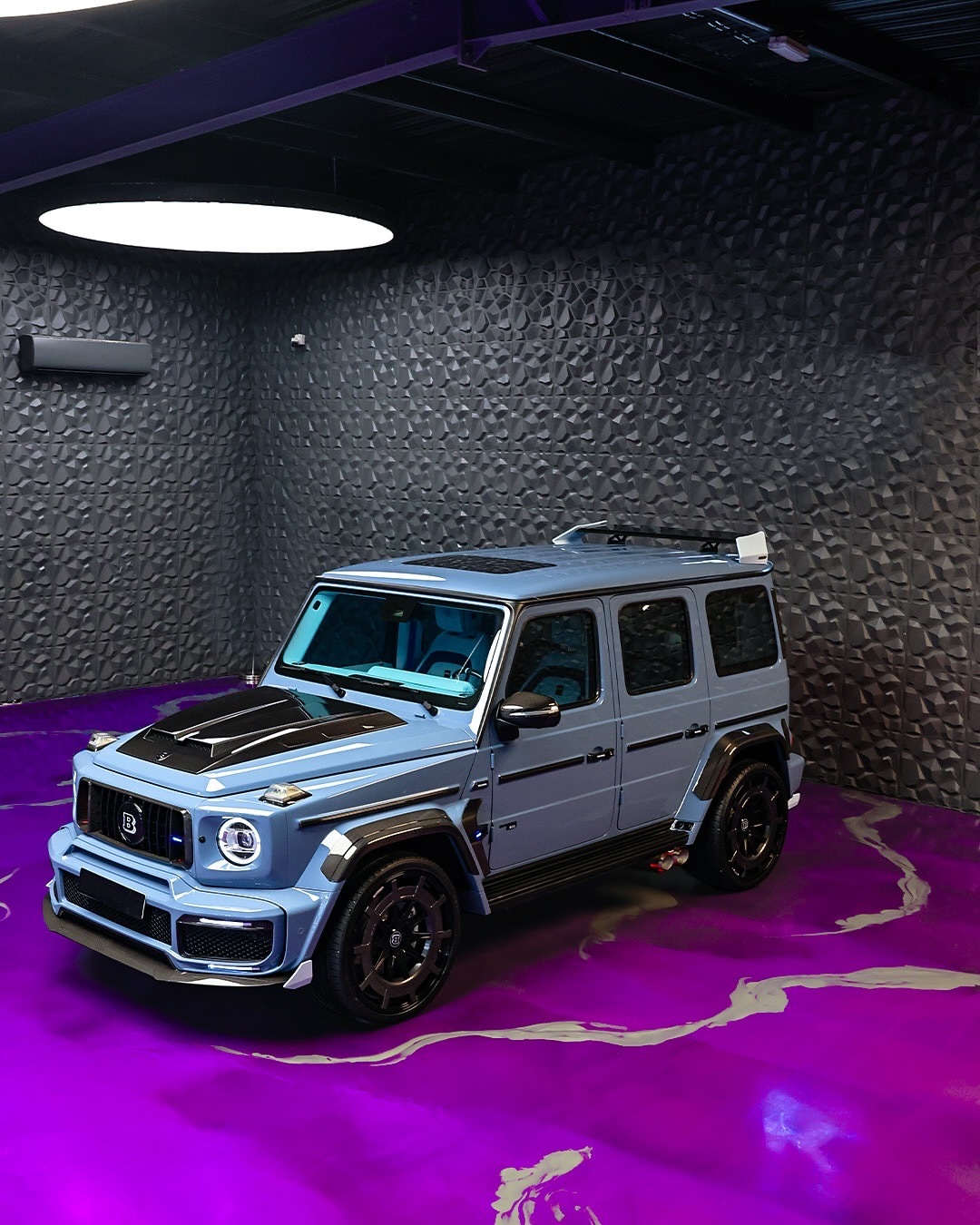 梅赛德斯-奔驰G级Brabus900火箭版特别蓝色外观与内饰2024年|0