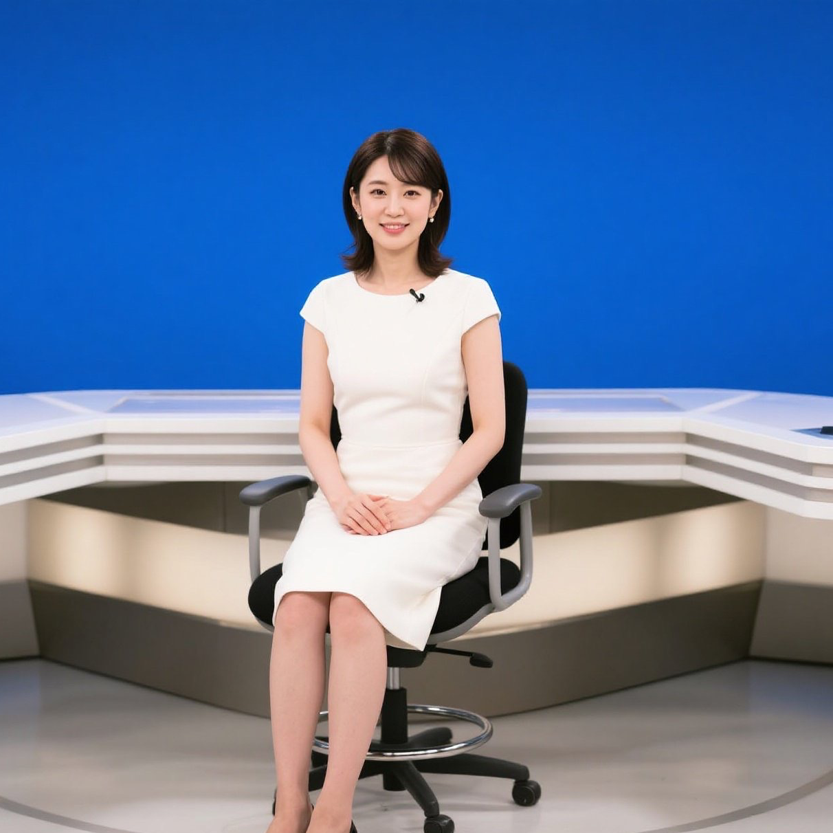 娇媚佳人主持风采，日系写真温柔绽放