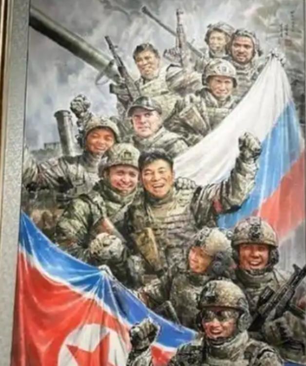 朝鲜曾经没想到，派遣了1万多人去俄罗斯打仗，结果，现在在平壤的街头巷尾，印有