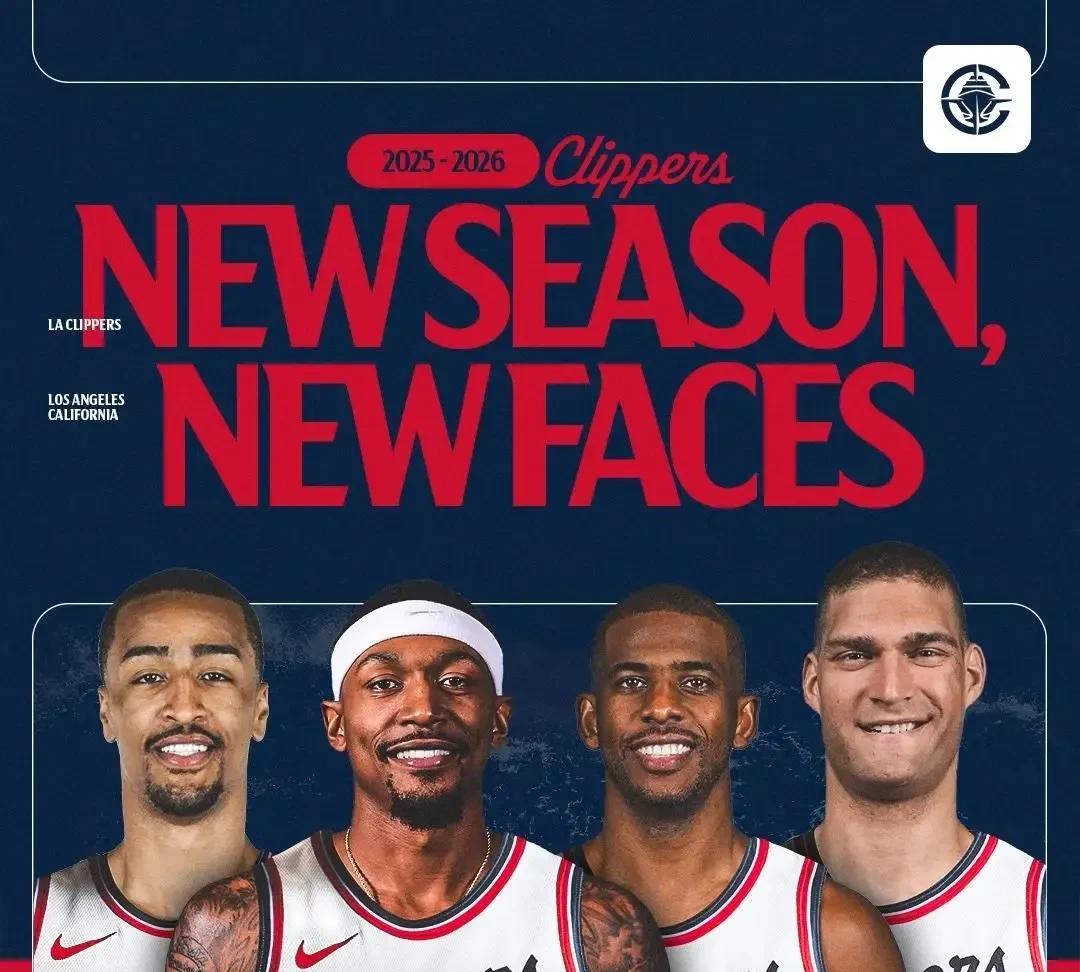 NBA情报局7月23日讯快船官方今天在社交媒体上直接放话了！一张新海报配