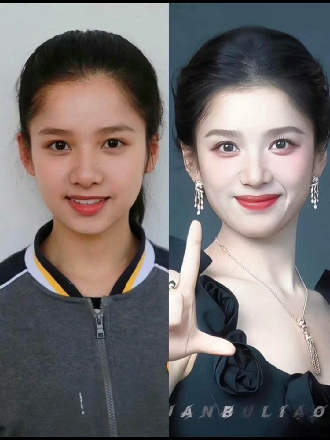 张婧仪高中已经有星味儿了美美的很安心骨相真的好绝！