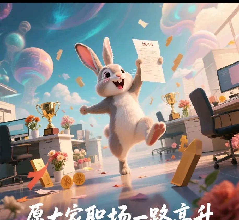 属兔人狂喜！调岗通知书已到，下周五入职新岗！专业对口、朝九晚五、双休薪资翻倍！评