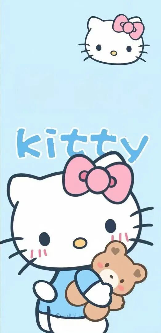 𝑾𝒆𝑪𝒉𝒂𝒕壁纸分享｜壁纸套组｜可爱壁纸｜kitty猫