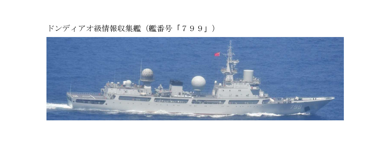 9月13号，799号电子侦察船通过横当水道进入西太平洋活动。➤又是横当水道，今年