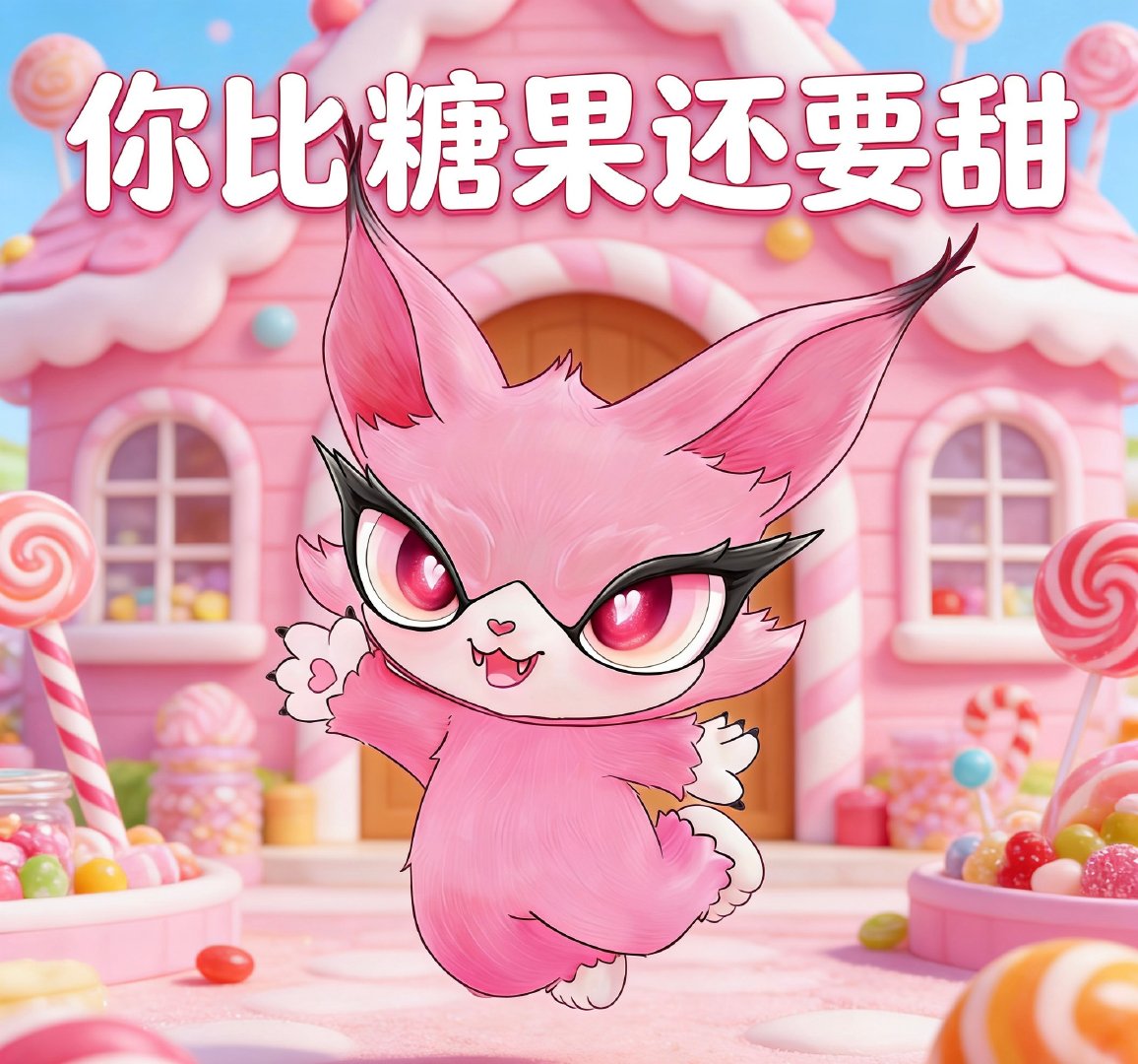 在喵娲娲的世界里不说爱说什么喵娲娲爱你老喵古灵精怪的喵小爱来发福利啦🎁！