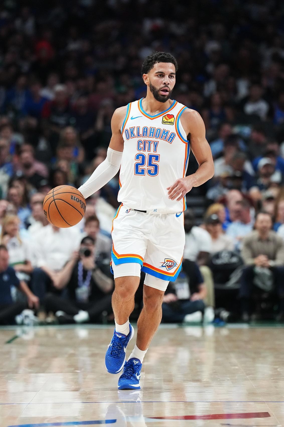 不声不响，雷霆又培养出来一个新秀！二年级生米切尔（去年38顺位），开赛5出场