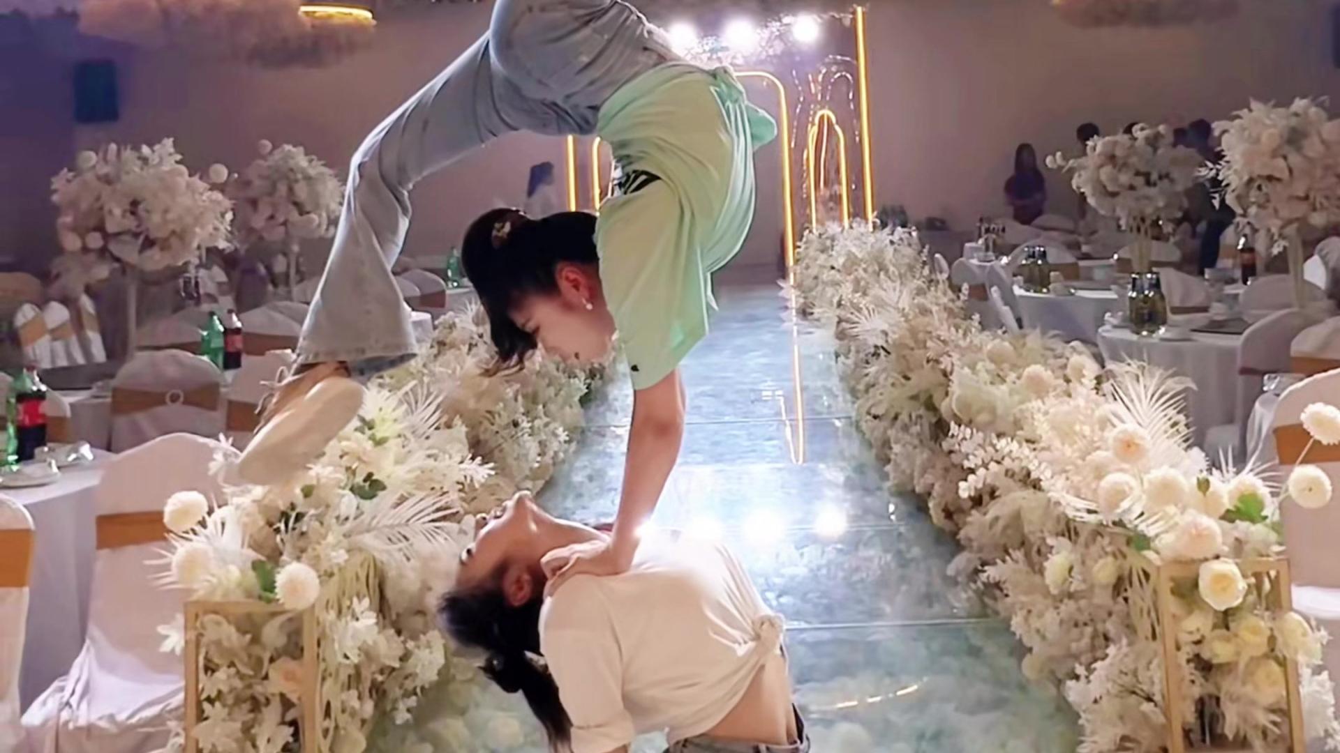伴娘姐妹婚礼秀操作，最后集体定格超吸睛！飒到戳心巴！