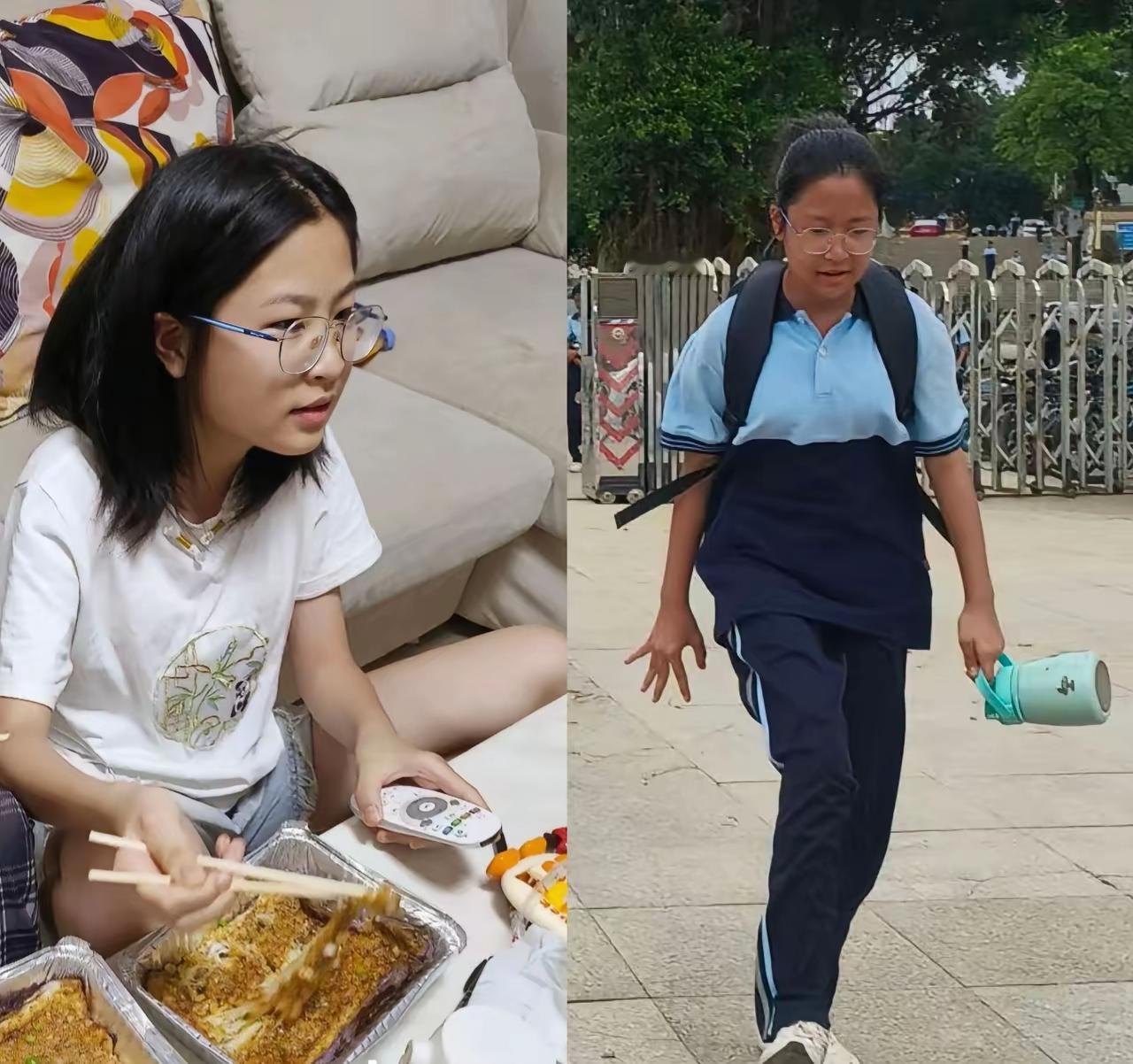 网友:军训前vs军训后，回到家把我妈整懵了！！！