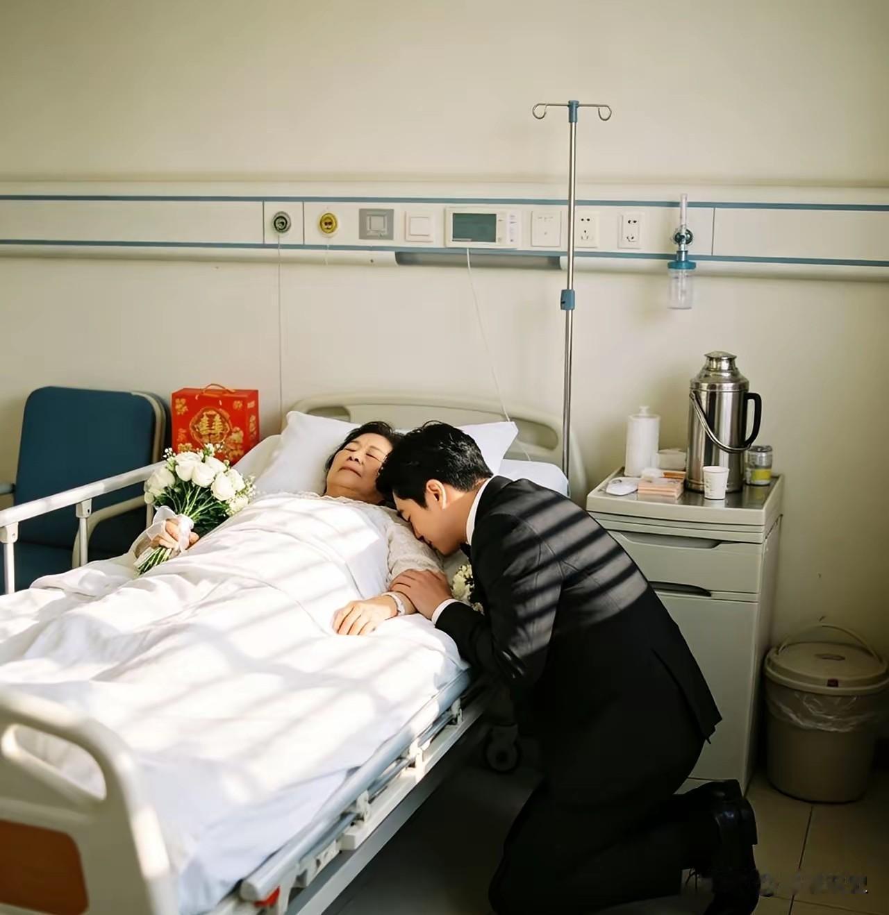 泪目！河南一男子今天结婚，一大早打扮得帅帅气气的，却没先去接新娘，反倒第一时间冲