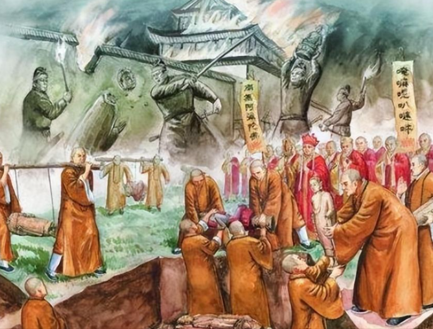 唐武宗李炎:“今日我不灭佛，祖宗基业恐为此覆灭，天下万民将不堪重负！”....