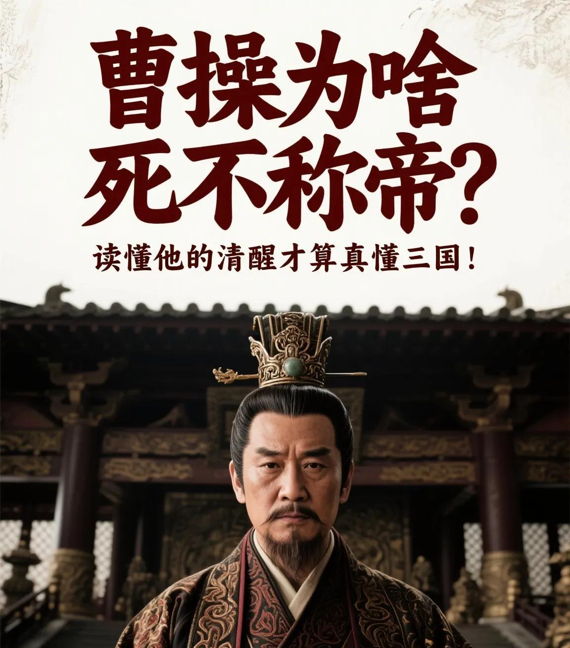 曹操为啥死不称帝？读懂他的清醒才算真懂三国！公元216年，60岁的曹操戴上九串