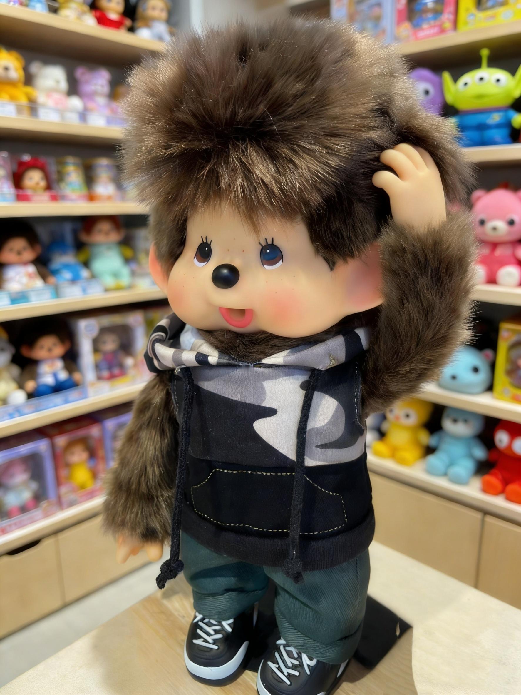 来自托尼樊自抓王炸发型秒变“蒙奇奇”