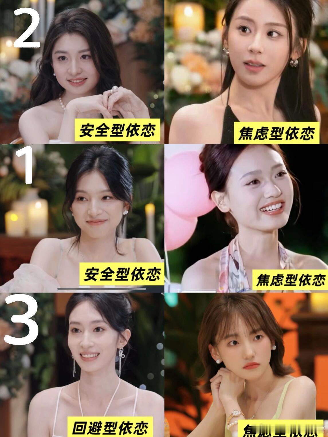 心动的信号心动的信号8女嘉宾个人倾向排序颜值倾向图1：远，珏，蓝性格
