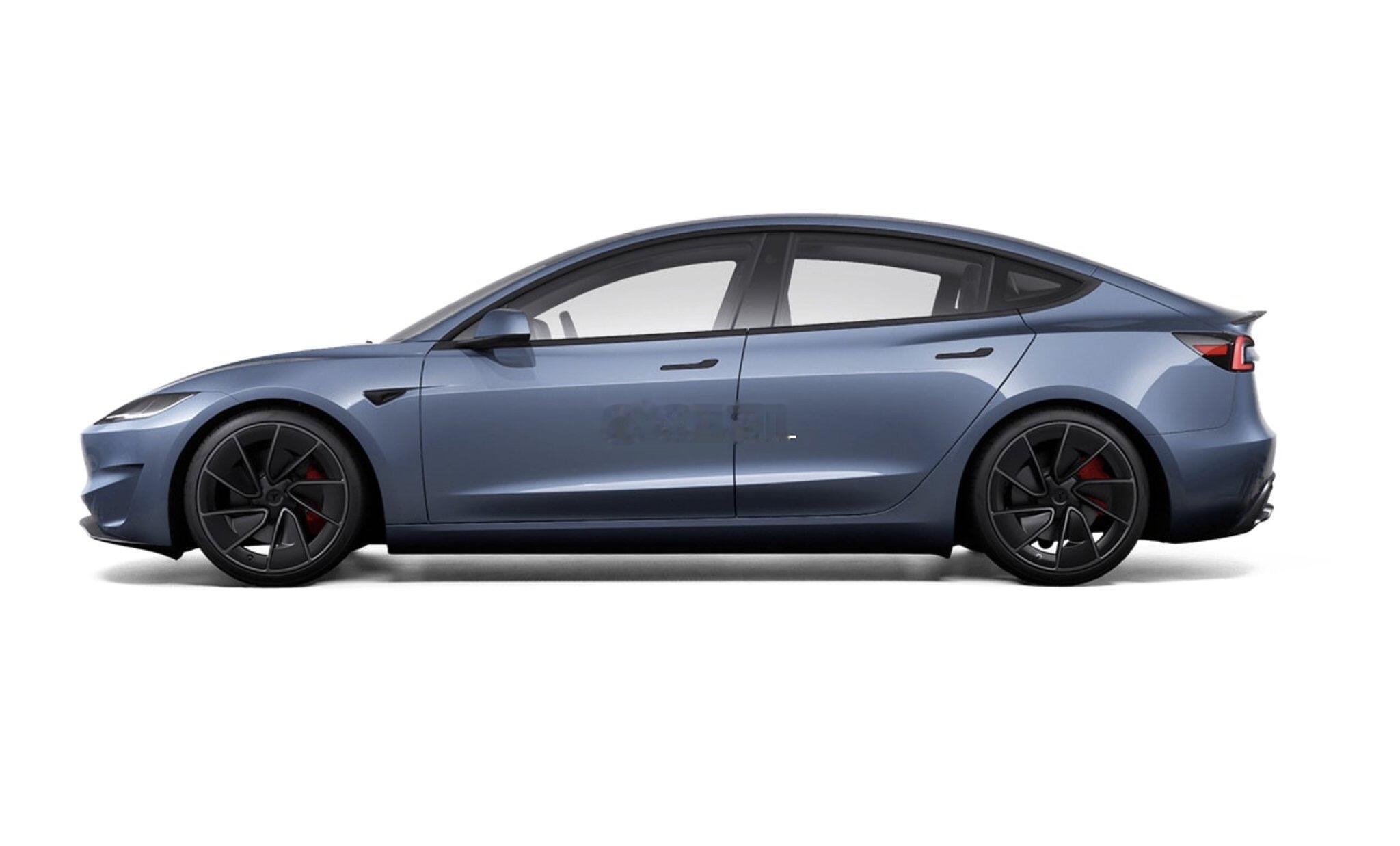 特斯拉美国上架全新颜色霜蓝Model3高级版&Y高级版-海军蓝Model3P&
