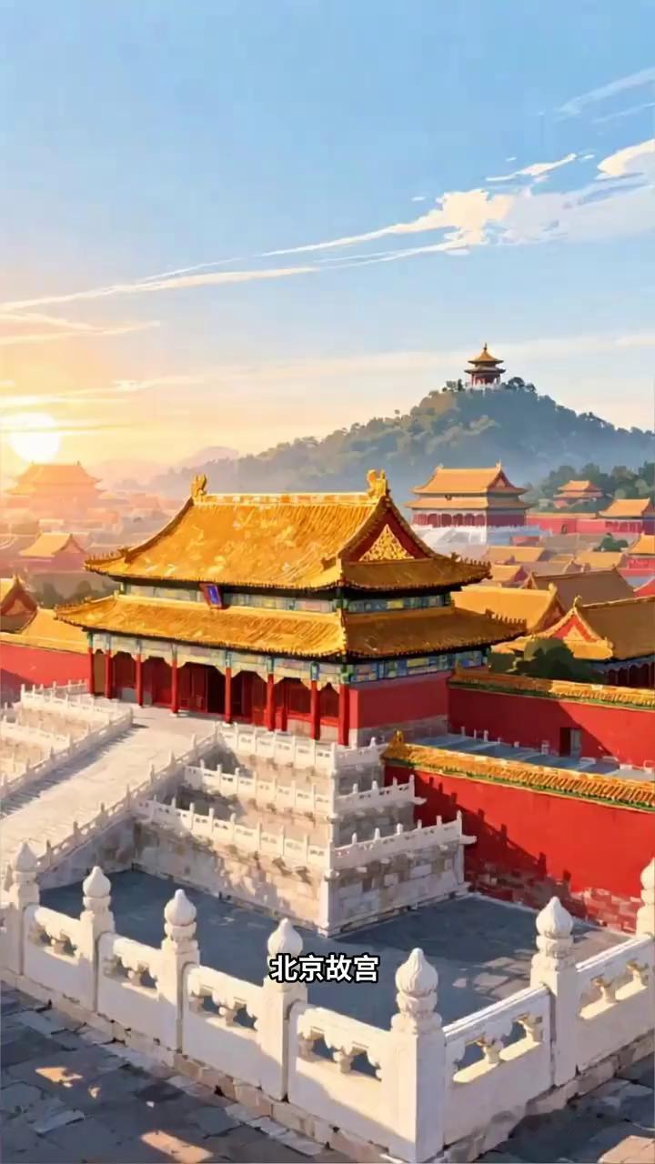 北京故宫。度加AI生成。北京故宫，这座世界上现存规模最大的古代宫殿建筑群，始