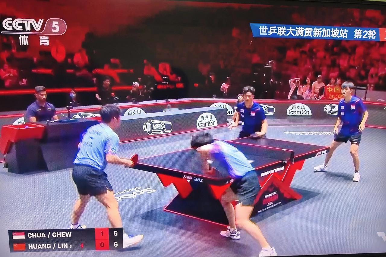 第一局林诗栋/黄友政🇨🇳输了！第一局林诗栋/黄友政🇨🇳7-11不敌周哲