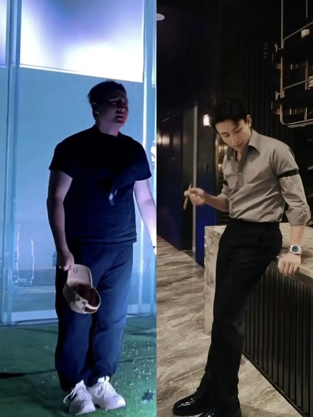 没想到短剧热门男演员刘萧旭以前竟然是个200斤的大胖子。