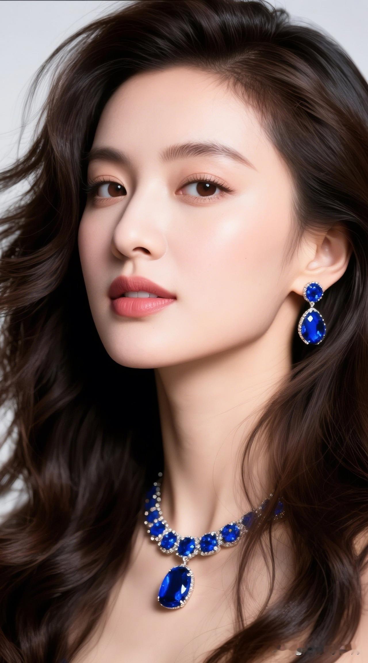 蓝宝石项链，闪耀你的每一天！✨💎分享一张你近期最喜欢的照片