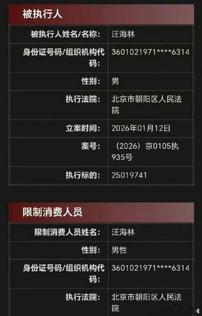 汪海林限高热门那条总结笑死，哈哈哈哈。限高的意思是成老赖了？汪海林限高