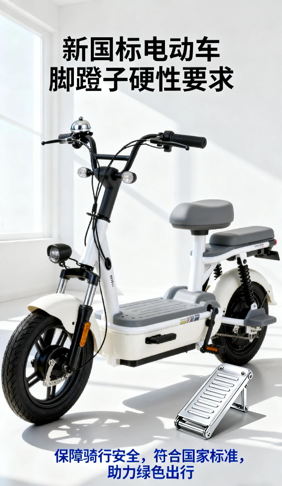 新国标电动车装脚蹬子是硬性要求，核心是两点：一是明确非机动车属性，和机动车划清界