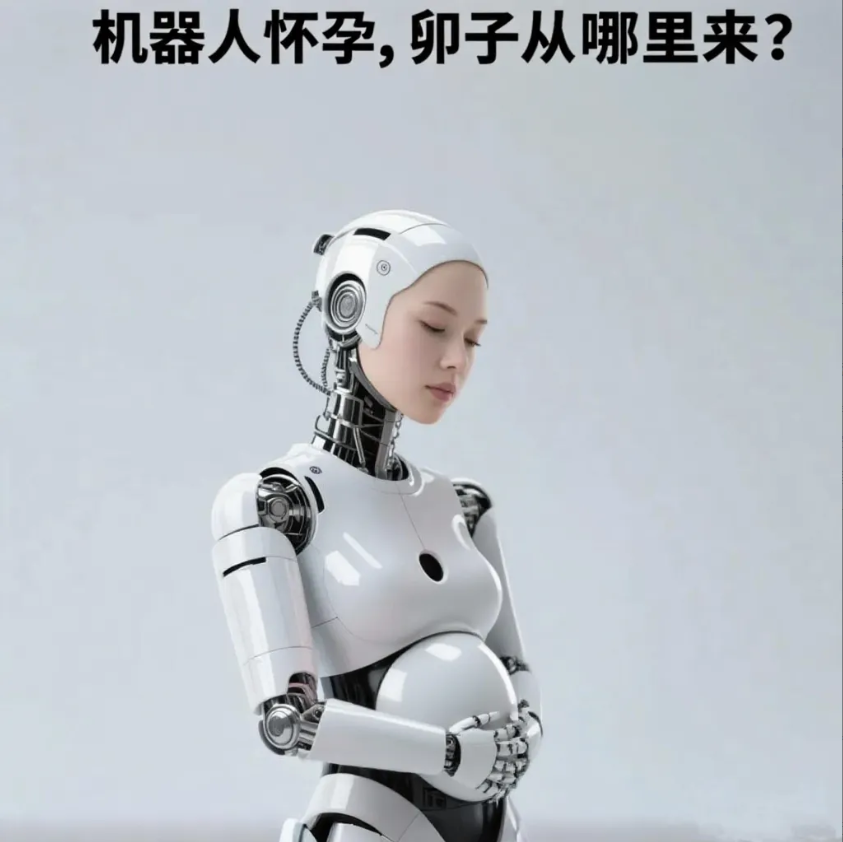 机器人可以怀孕生孩子，问题是卵子从哪里来?卵子从卵巢排出后，在输卵