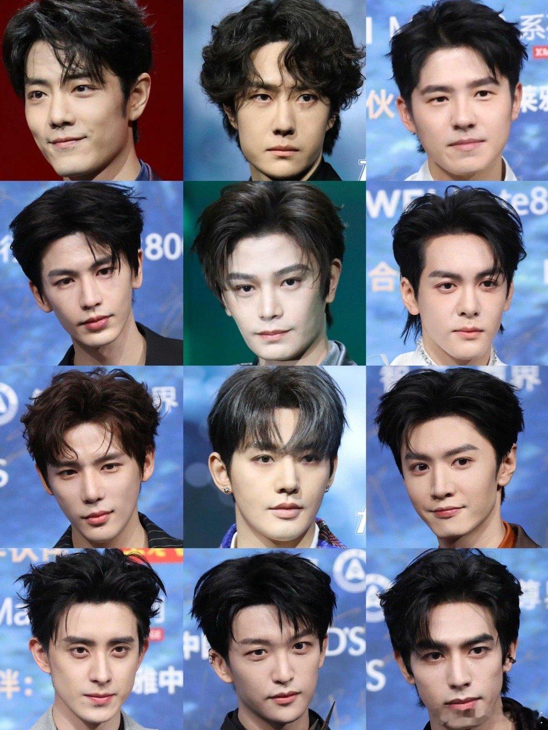 微博之夜红毯男明星怼脸生图肖战、王一博、王嘉尔、刘昊然、周深、汪苏泷、张凌赫、丁