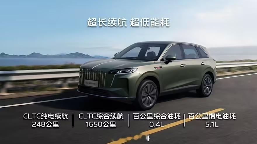 红旗HS6PHEV车型12月16日上市，预售在17.88万元起。145智混版