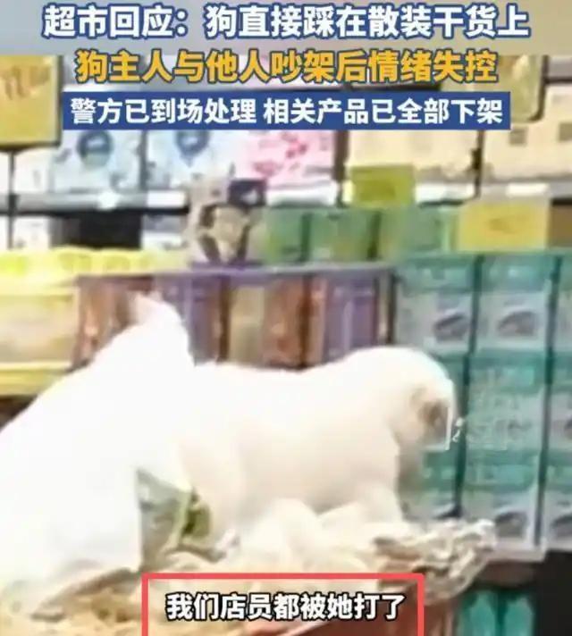 带狗进超市的小姐妹这回真是实现干果零食自由了！所以网上的各位朋友你们能别费心小姐