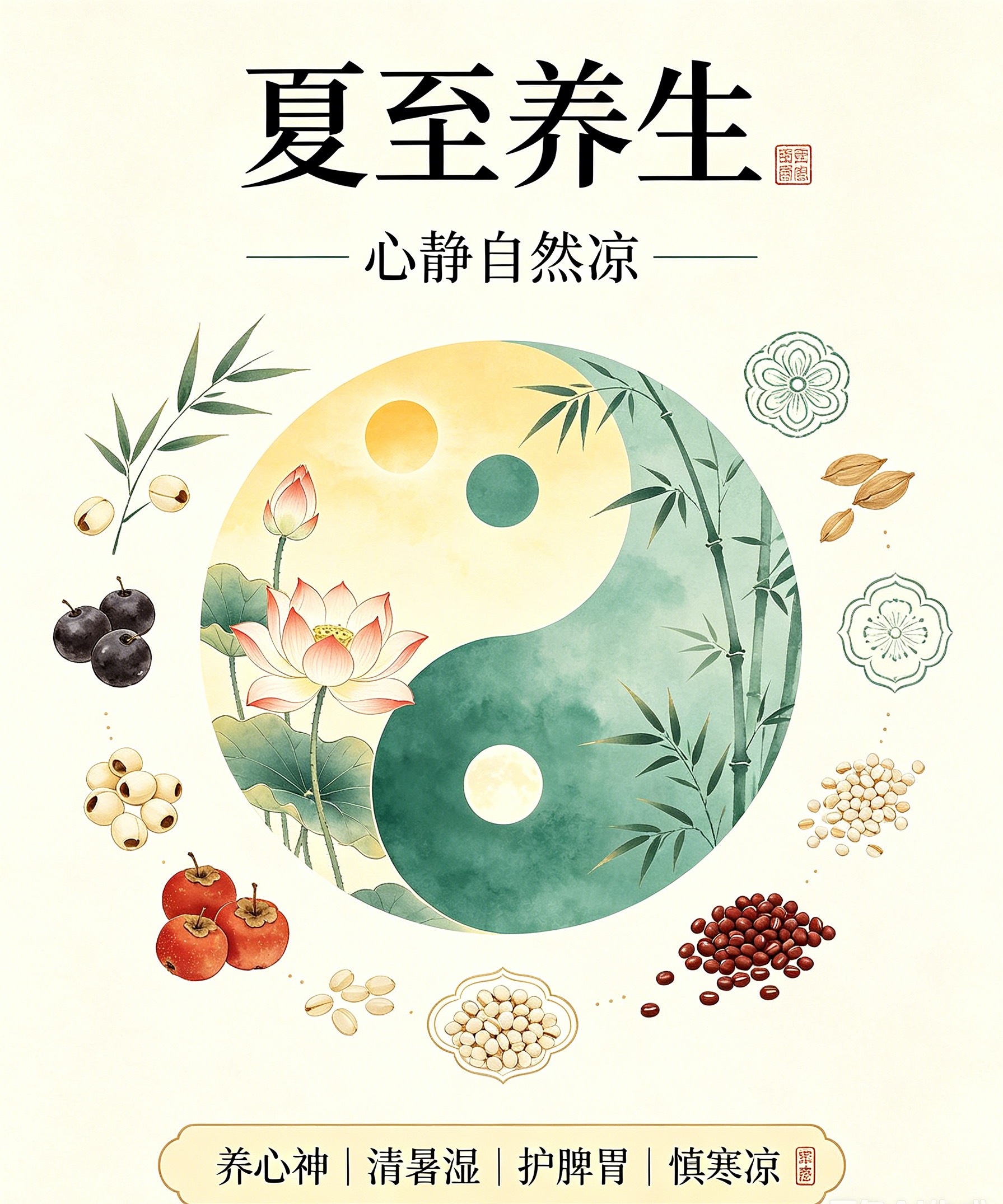中医夏至完整养生指南，99%的人都需要核心病机：阳极阴生，心火最旺，暑湿并重，