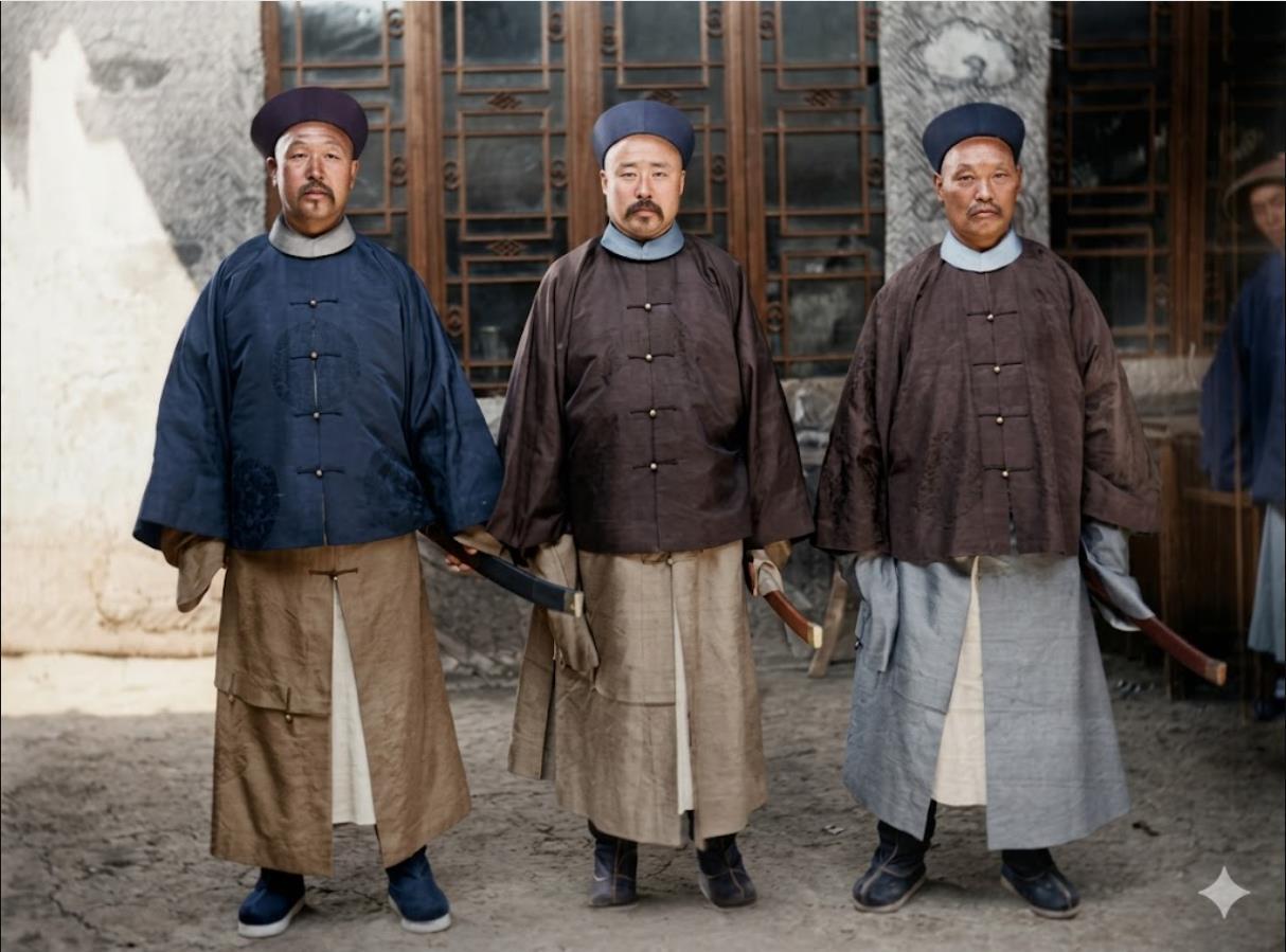 这张19世纪80年代的晚清老照片，是甲午战争前夕三位清军名将的合影，三人皆是晚清