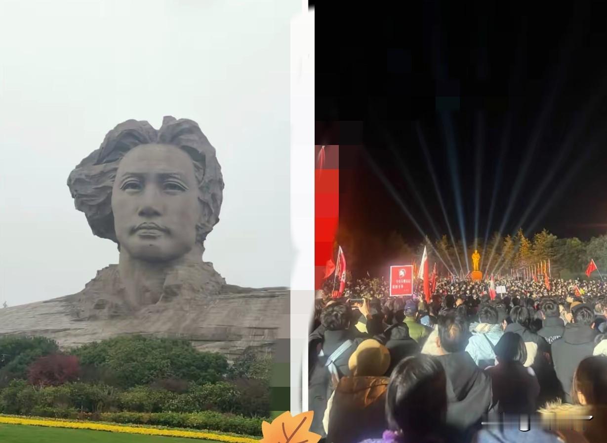12月26日凌晨的韶山，这场面直接封神！​没有任何官方动员，也没有嘘寒问暖的接