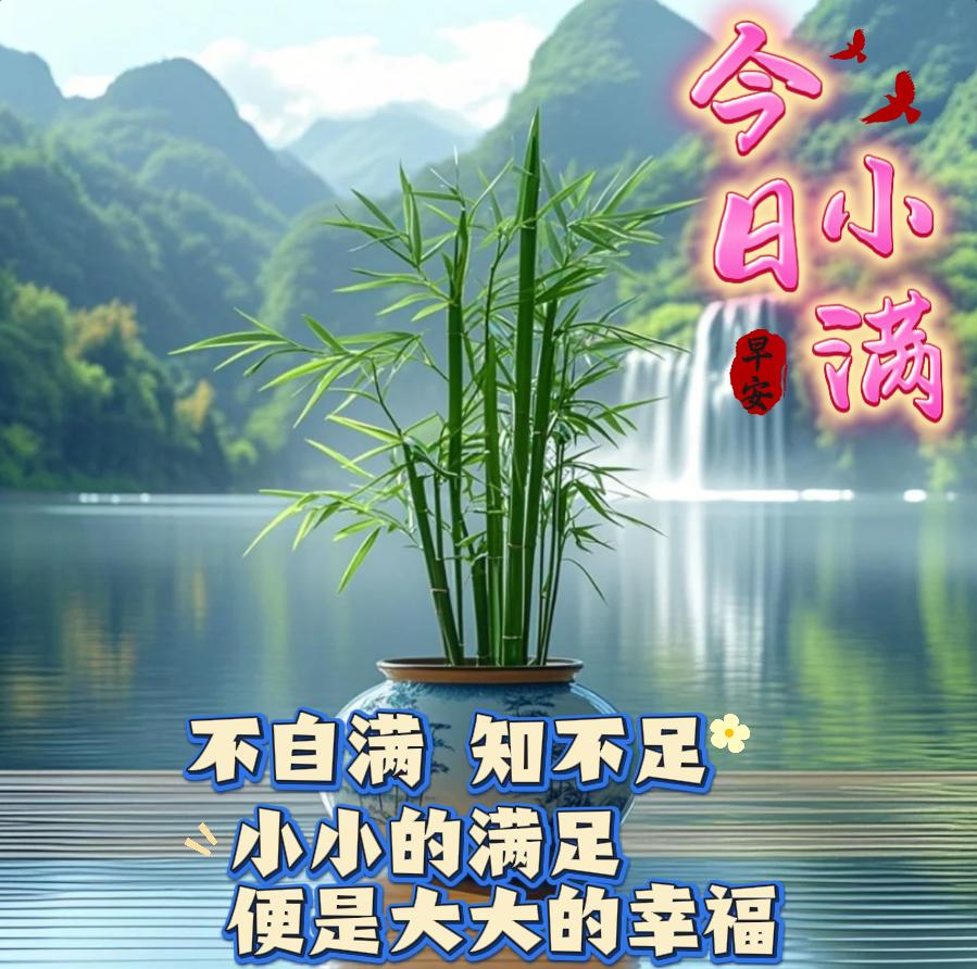 人生勿求大满，小满即为圆满，小满迎夏，夏藏芳华，人生小满须知足，将满未满恰恰好！